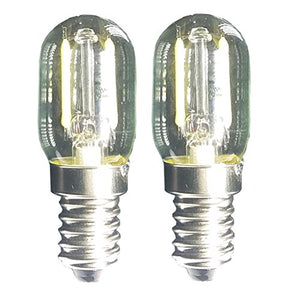 Led Filament Light 1.5w E17 Base Microwave Bulb Daylight 20w Equivalent Incandescent Lamps for Refrigerator Oven Candelabra Lava Desk Light