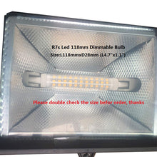 Load image into Gallery viewer, R7s Led 118mm 4.7 Inch 15W 120v 1500lm Dimmable FloodLight Floor Standing Bulb Replacement for Tungsten Halogen 100w 150w Spotlight Soft Light r7s led bulb