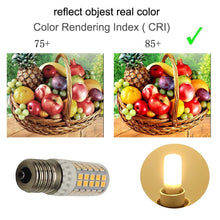 Load image into Gallery viewer, E17 Led Bulb Microwave Oven Light Equivalent 60w Incandescent Warm White Candelabra Bulb Dryer Range Hood Refrigerator Lighting 4 Pack