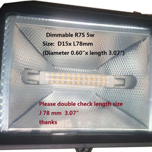 Load image into Gallery viewer, R7S LED 78mm Dimmable Double Ended 5 Watt Warm White 3000K 50W 60W Tungsten Halogen Bulb Replacement J Type 3&quot; J78 Light Bulb 510LM
