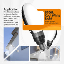 Load image into Gallery viewer, Super Bright LED Garage Light Bulb 5700K Daylight Fanless E27/E40 Street Light 50w Equivalent 500 Watt Outdoor Indoor Lighting For Parking Garage Shop Factory Backyard Barn Warehouse Lighting