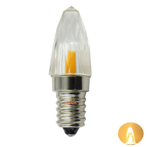 QLEE E12 Led Crystal Chandelier Bulb 1.8w K5 Crystal Candelabra Base Soft Warm White Light 2700k -3000k 150lm Replacement Incandescent Lamp 15w Equivalent