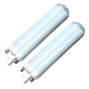 QLEE Gx24 Led Bulb 4 Pin 9w PL Retrofit Lamp 4000k Daylight Natural Eye Protection GX24Q LED Recessed Reading Desk Table Down Light Bulb 360 Degree Beam 20W CFL Equivalent No UV, 2 Pack, Remove/Bypass Ballast