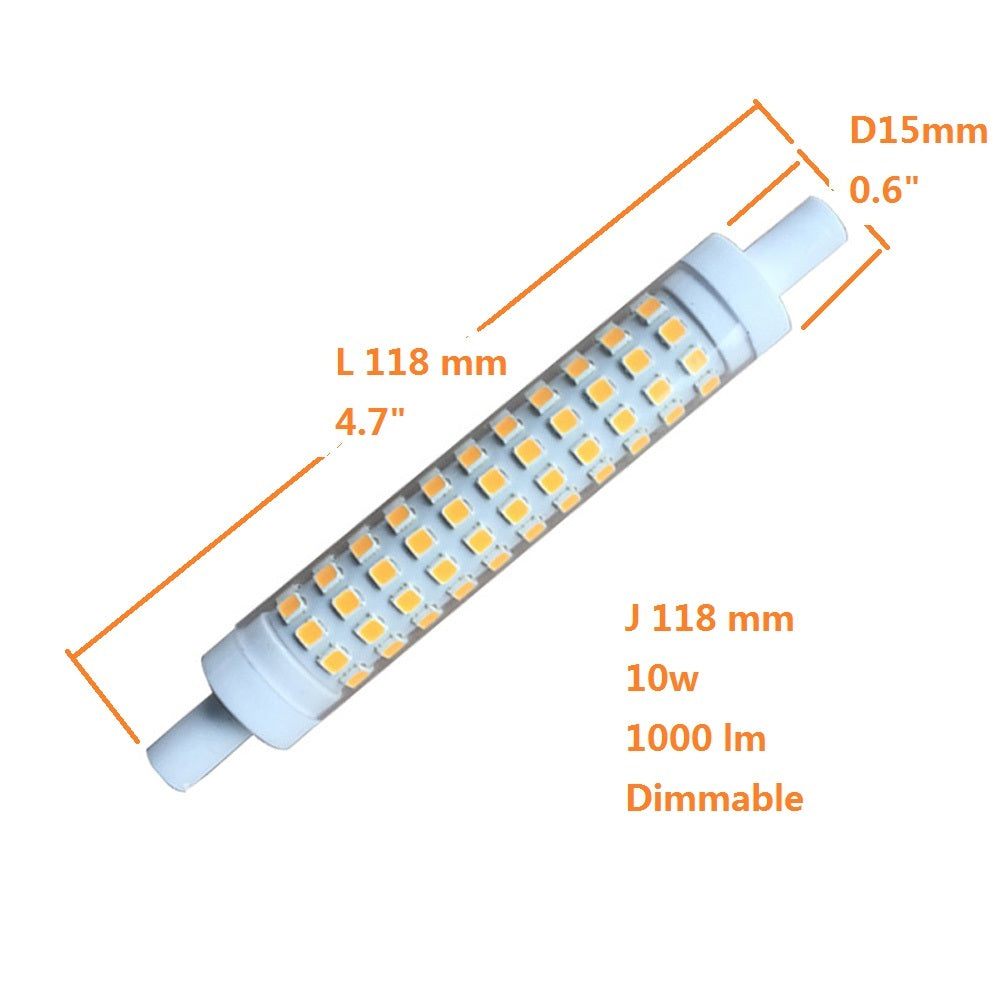 QLEE R7s Led 118mm Dimmable Bulb 10W Light J118 100w Halogen Replaceme –  qleestore