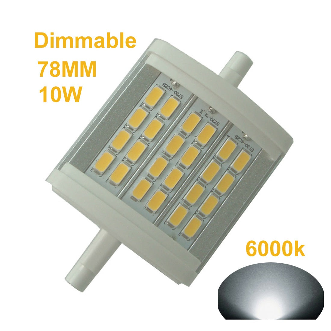 R7S LED J118 118mm Dimmable Bulb - Warm Light, 3000LM, 3000k, AC120V -  Halogen Replacement 