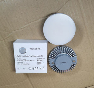 WELESHEI Gx53 Led Bulb Under Cabinet Light 7w 700lm Warm White 3000k A –  qleestore